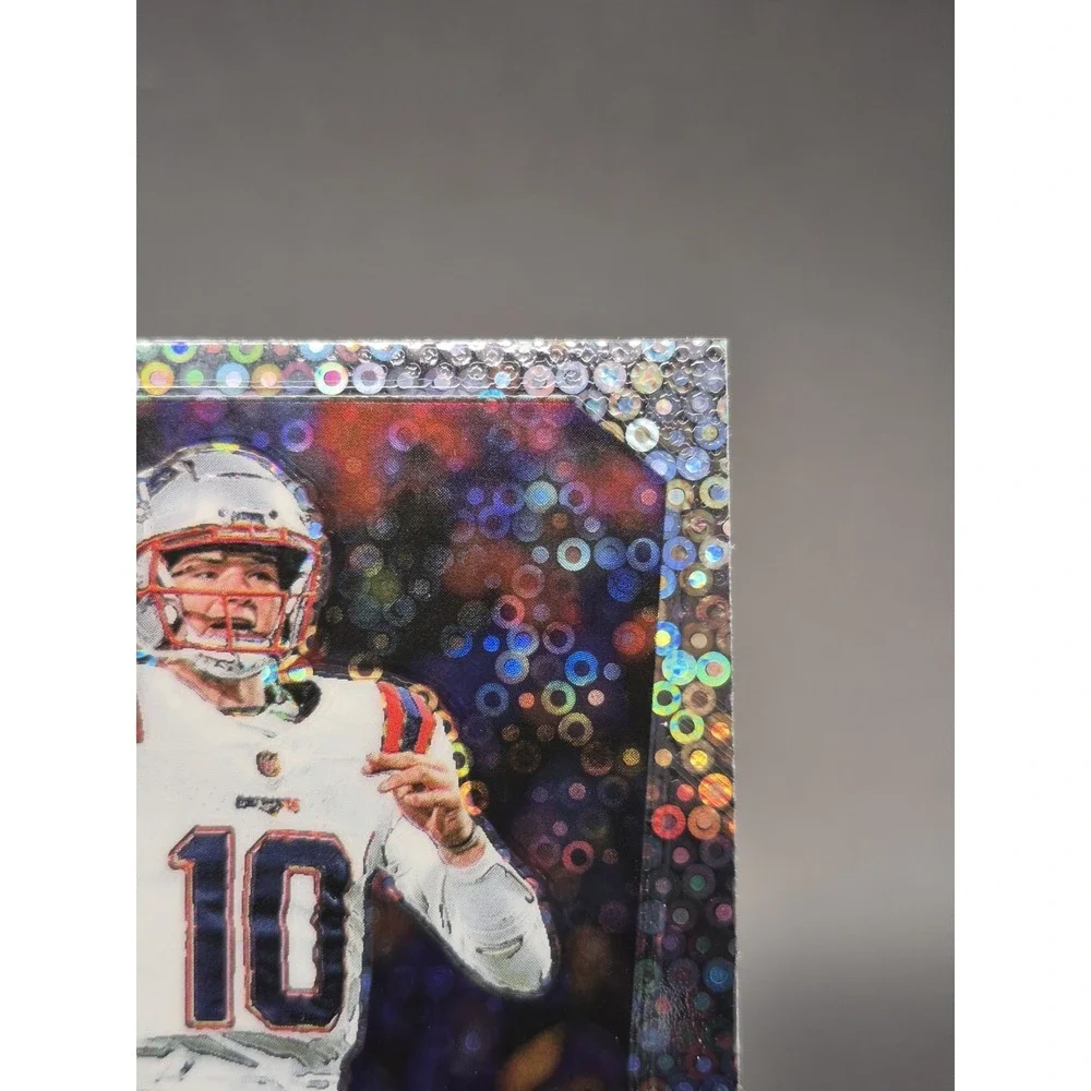 2025 Prizm Drake Maye‎ #8 Throwback No Huddle Disco Silver Prizm Patriots